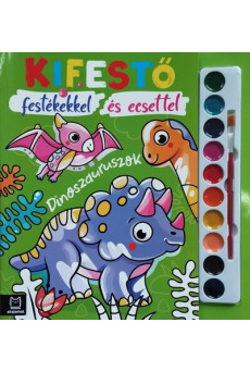 Kifestő festékekkel és ecsettel - Dinoszauruszok