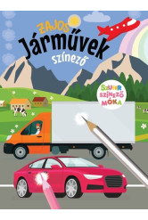 Zajos járművek - szuper színező móka csomag